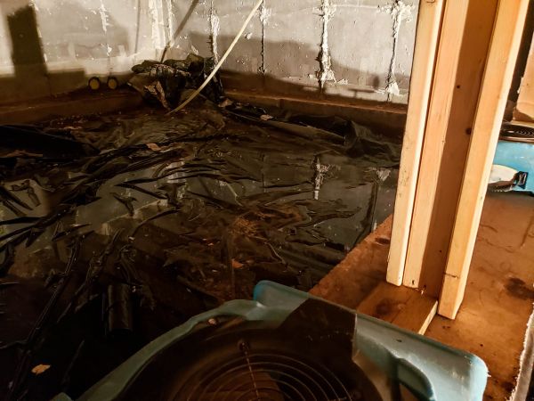 Crawlspace Water Cleanup in Crown Point